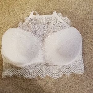 White lace bra